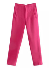 Cargar imagen en el visor de la galería, Seoul Tapered High Waisted Trousers - The Style Guide TT