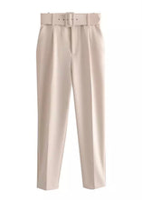 Cargar imagen en el visor de la galería, Paris Belted High Waisted Trousers - The Style Guide TT