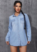 Load image into Gallery viewer, Denim Button Up Shirt
