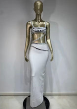 Load image into Gallery viewer, Athena Gem Detail Cut Out Dress
