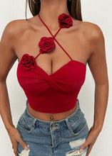 Cargar imagen en el visor de la galería, Flower Detail Halter Top
