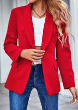 Load image into Gallery viewer, Merry and Bright Crimson Blazer
