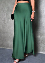 Load image into Gallery viewer, Winterberry Satin Maxi Skirt
