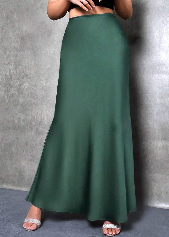 Winterberry Satin Maxi Skirt
