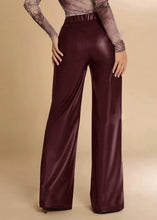 Load image into Gallery viewer, Cinnamon Spiked Faux Leather Trousers
