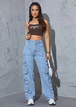 Load image into Gallery viewer, Hit Different Cargo Jeans
