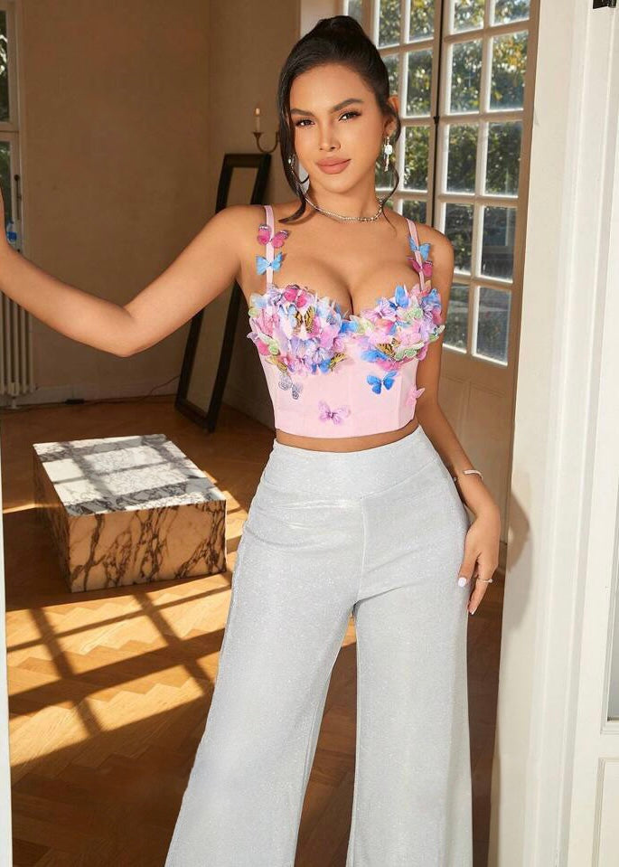 Delilah Butterfly Applique Top