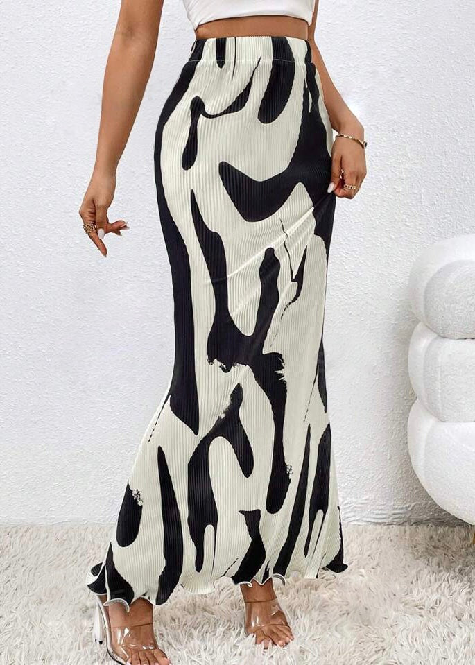 Call My Line Graphic Maxi Skirt
