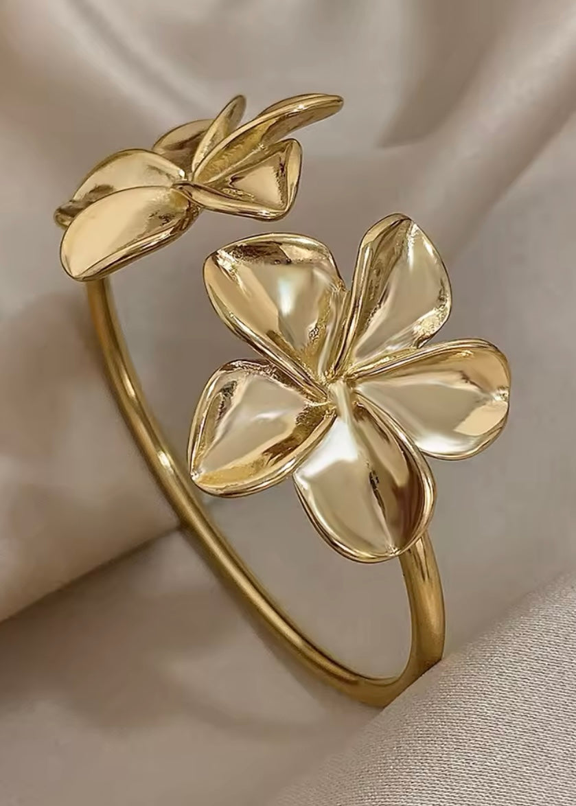 Hydrangea Adjustable Cuff Bracelet