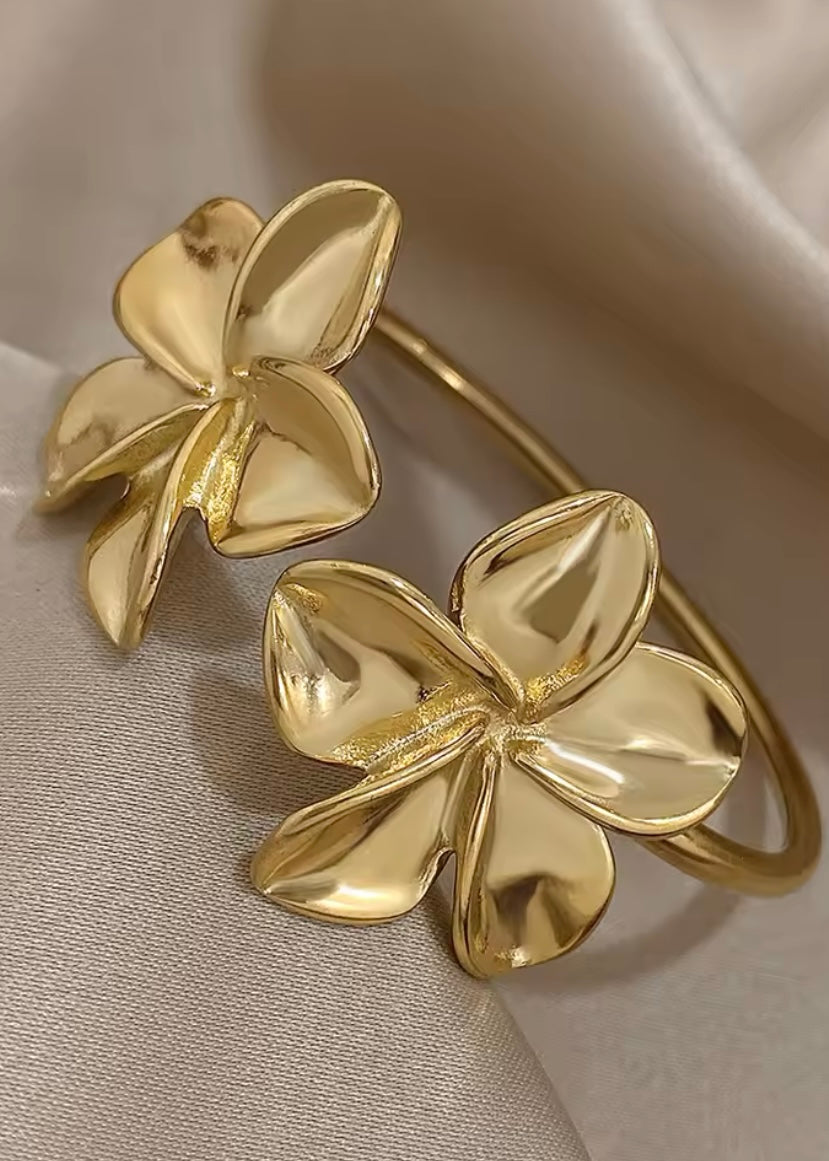 Hydrangea Adjustable Cuff Bracelet