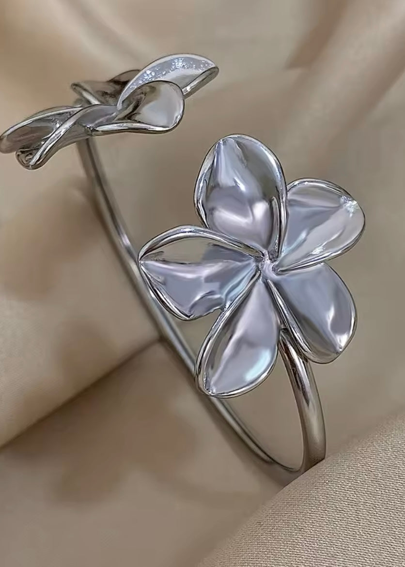 Hydrangea Adjustable Cuff Bracelet