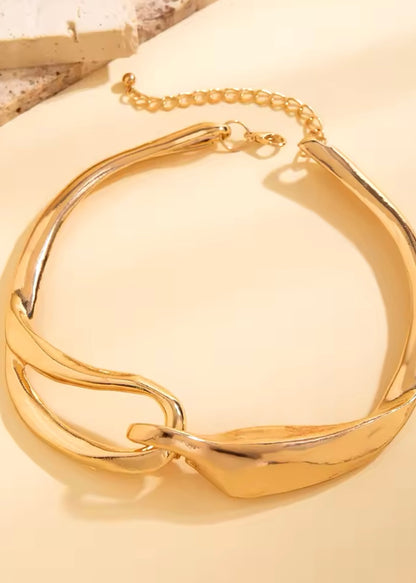 Chunky Torques Choker Necklace