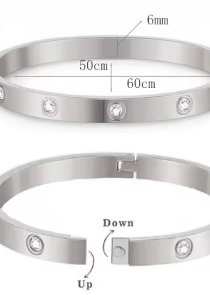 Rhinestone Encrusted Bracelet