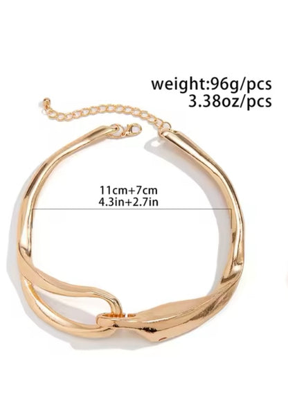 Chunky Torques Choker Necklace