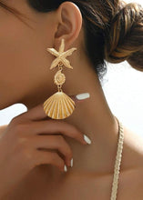 Load image into Gallery viewer, Low Tide Views Seashell Earrings
