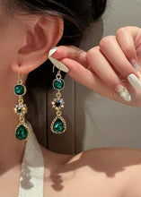 Load image into Gallery viewer, Emerald Dreams Drop Earrings
