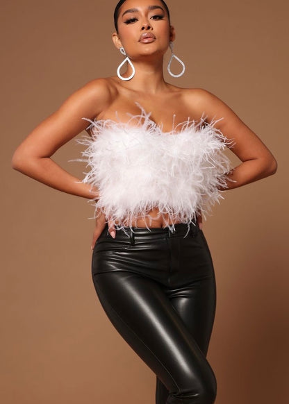 Saturday Night Fever Feather Top