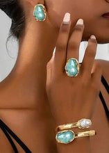 Cargar imagen en el visor de la galería, Turquoise Seas 4Pc Jewelry Set
