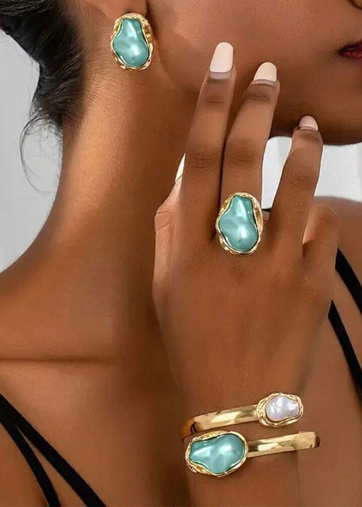 Turquoise Seas 4Pc Jewelry Set