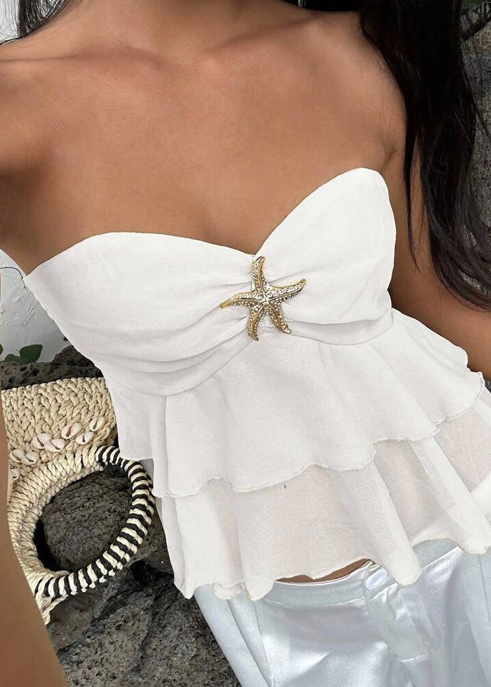 Starfish Detail Frill Top