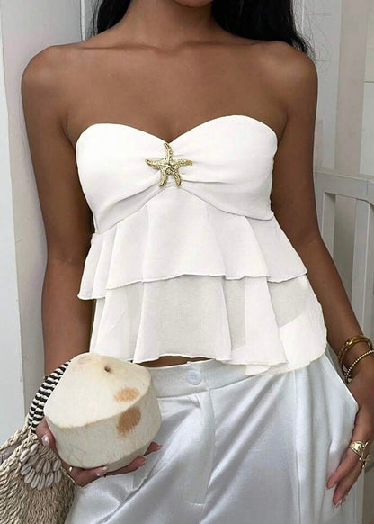 Starfish Detail Frill Top