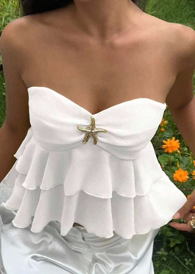 Starfish Detail Frill Top