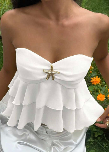 Starfish Detail Frill Top