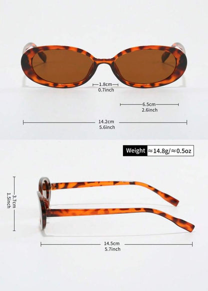 Cool Girl Oval Sunglasses