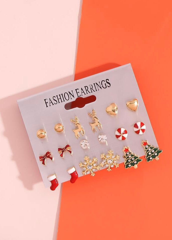 Christmas Stud Earring Set