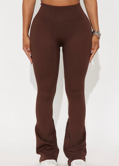 Body Talk Flared High Waisted Pants