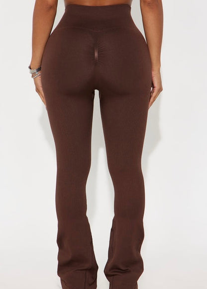 Body Talk Flared High Waisted Pants