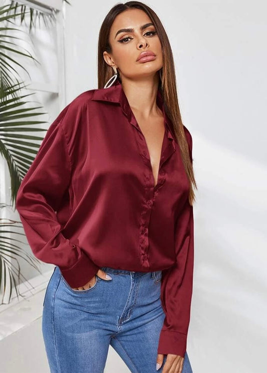 Most Wonderful Time Burgundy Button Up Shirt