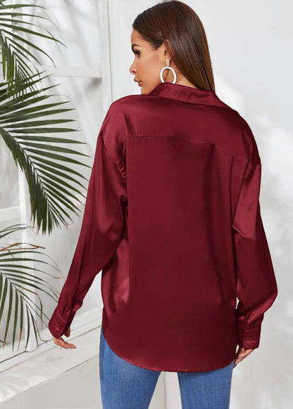 Most Wonderful Time Burgundy Button Up Shirt