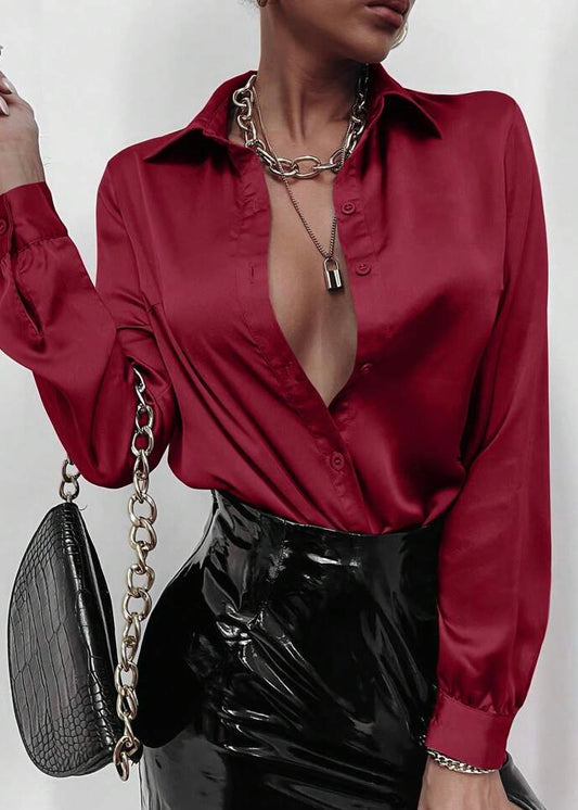Burgundy Button Up Shirt