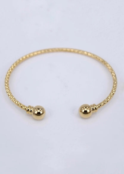 Gold Textured Bracelet