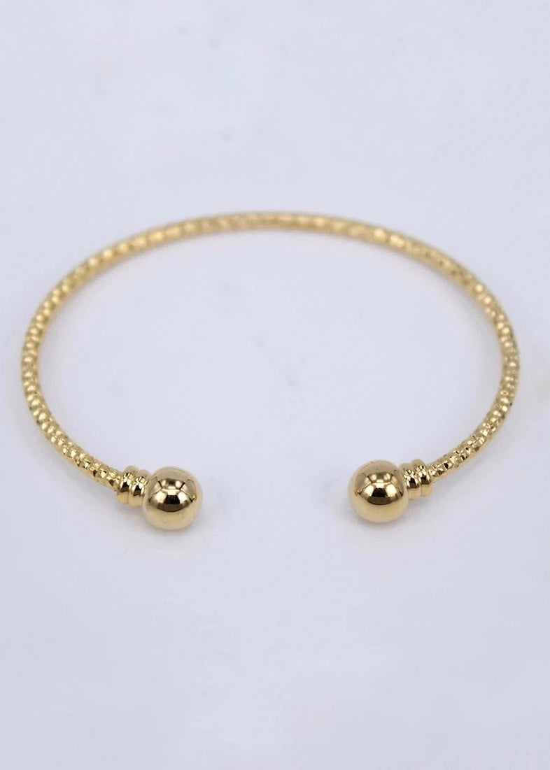 Gold Textured Bracelet