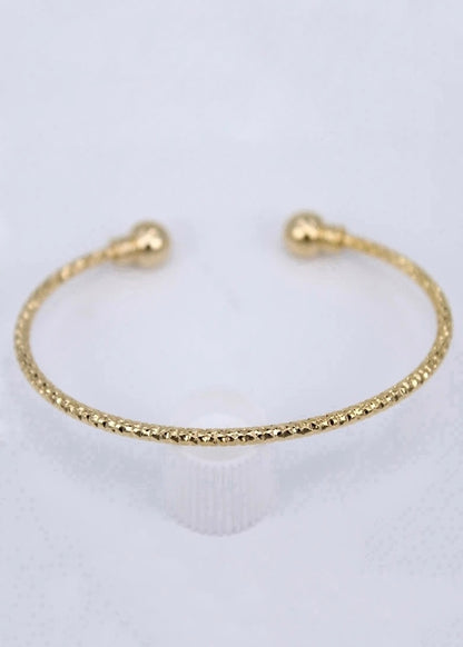 Gold Textured Bracelet