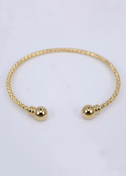 Gold Textured Bracelet