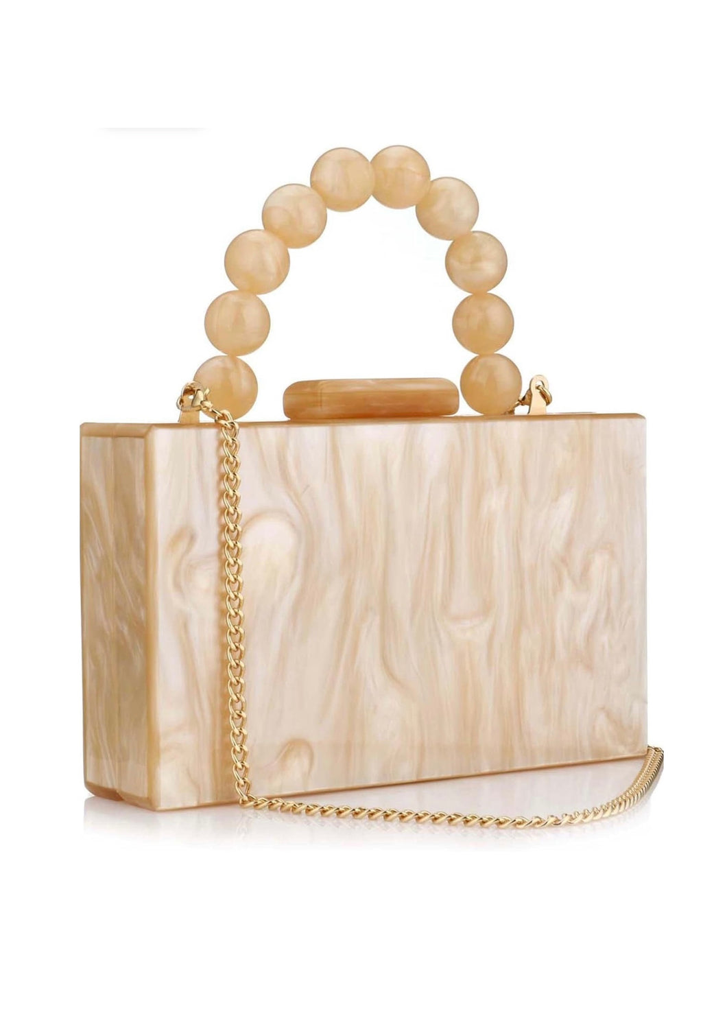 Gianni Marble Acrylic Handbag