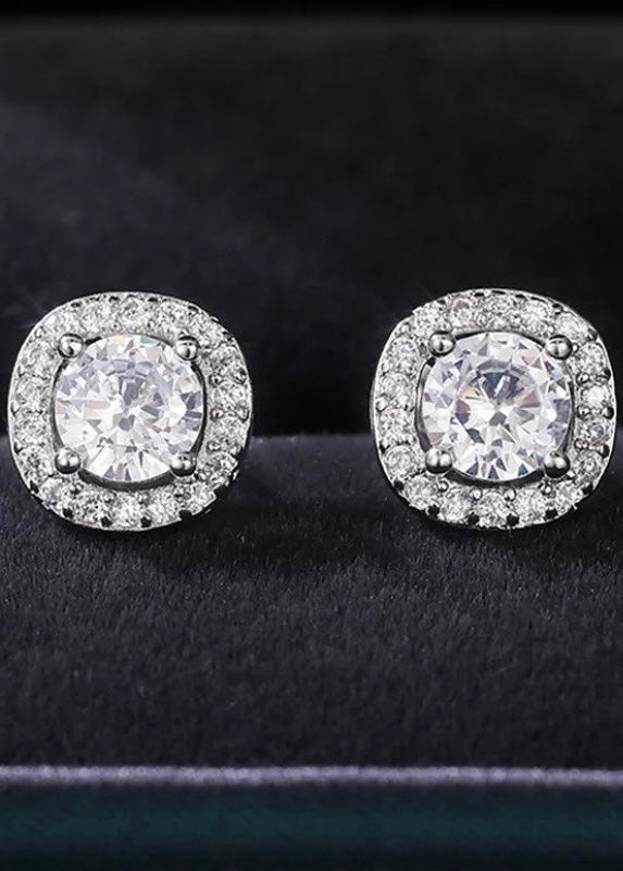 Square Gem Studs - The Style Guide TT