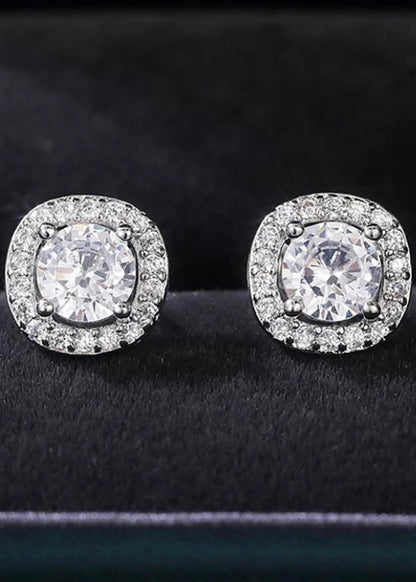 Square Gem Studs - The Style Guide TT