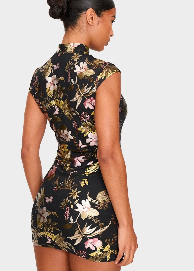 Talking That Talk Oriental Mini Dress