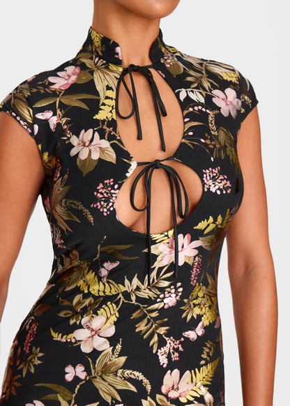 Talking That Talk Oriental Mini Dress