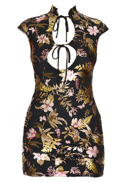 Talking That Talk Oriental Mini Dress