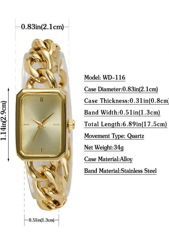 Chain Detail Wrist Watch
