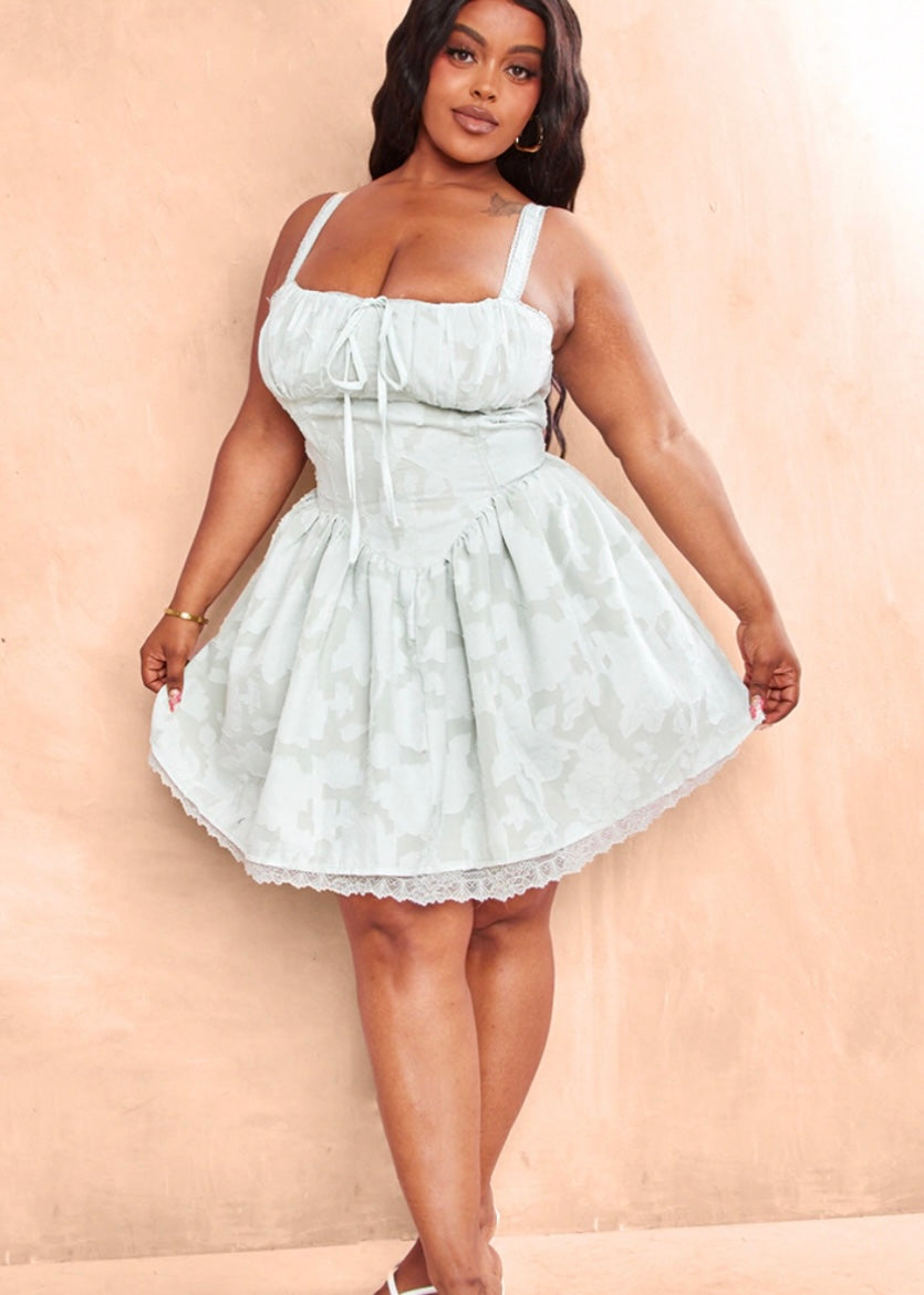 Tea Time Milkmaid Mini Dress