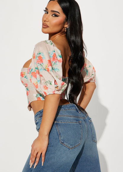 Spring Season Floral Corset Top