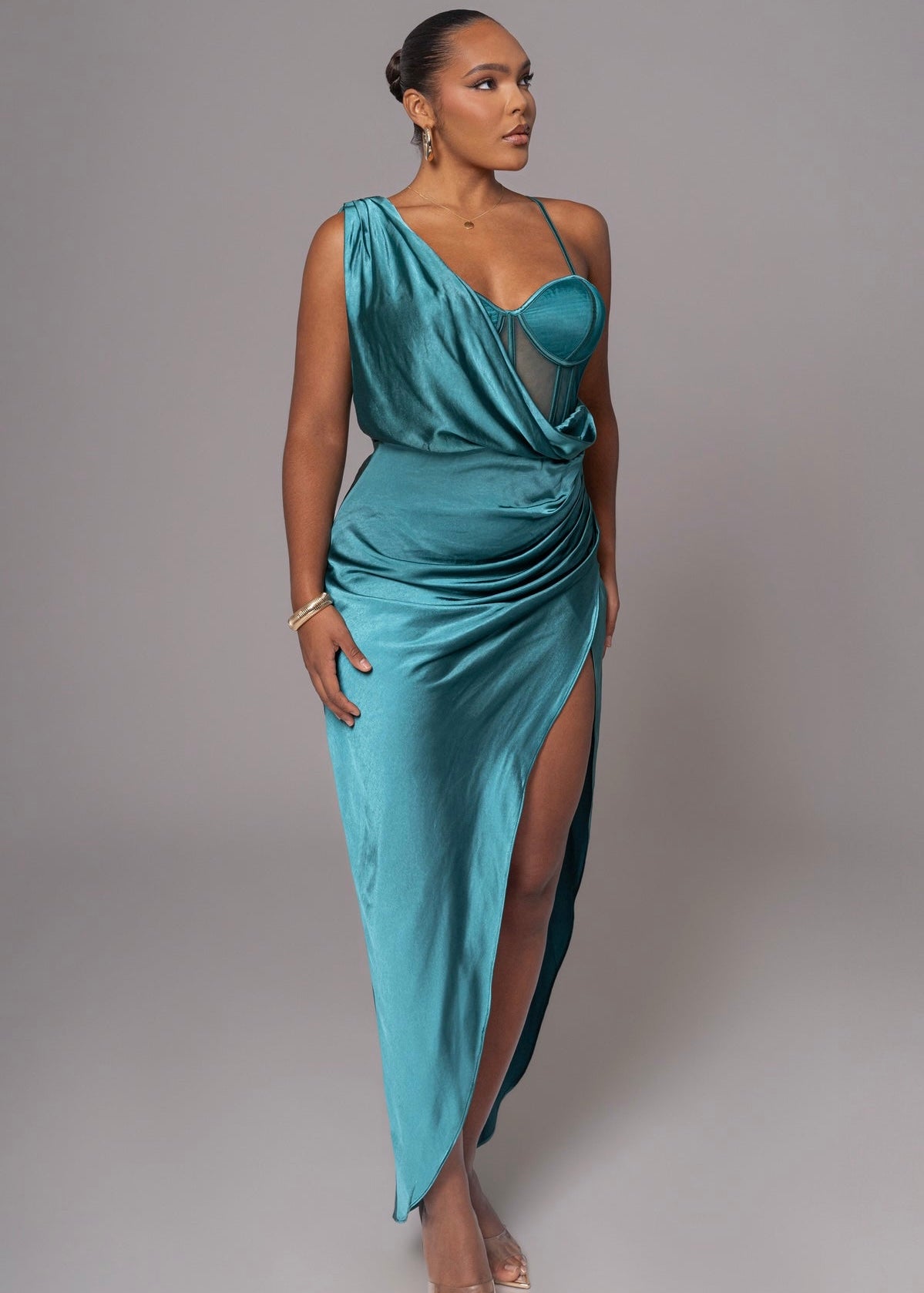 Making An Entrance Asymmetrical Corset Dress