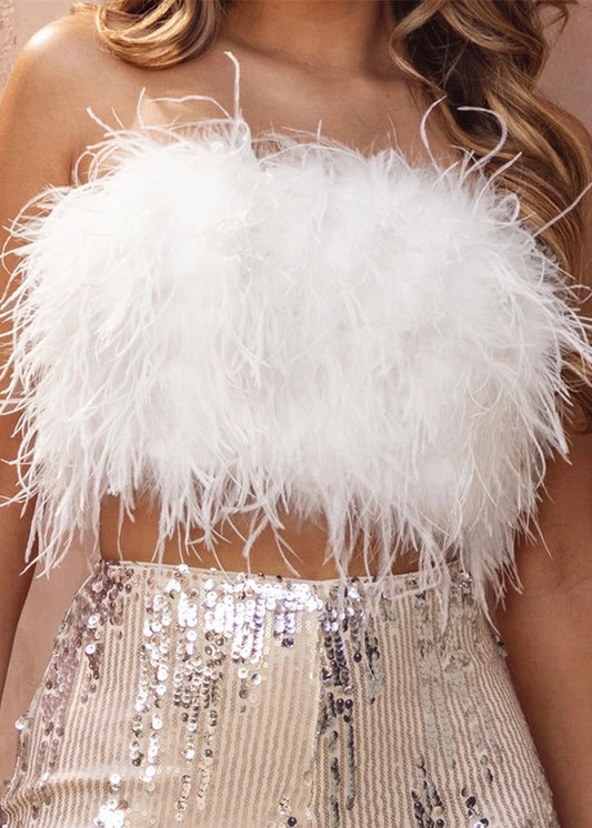Saturday Night Fever Feather Top