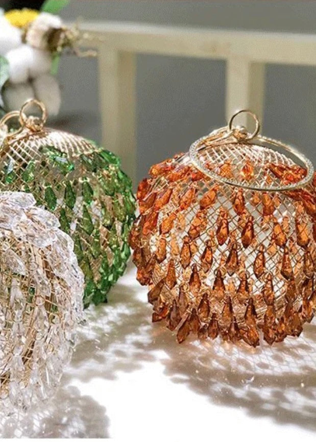 Burj Embellished Tassel Ball Bag